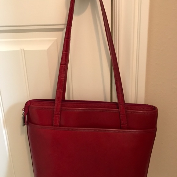 Cherry Red Brighton Tote Bag - Picture 5 of 6